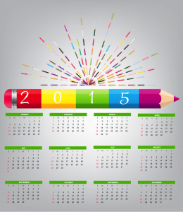 2015 calendar graphic