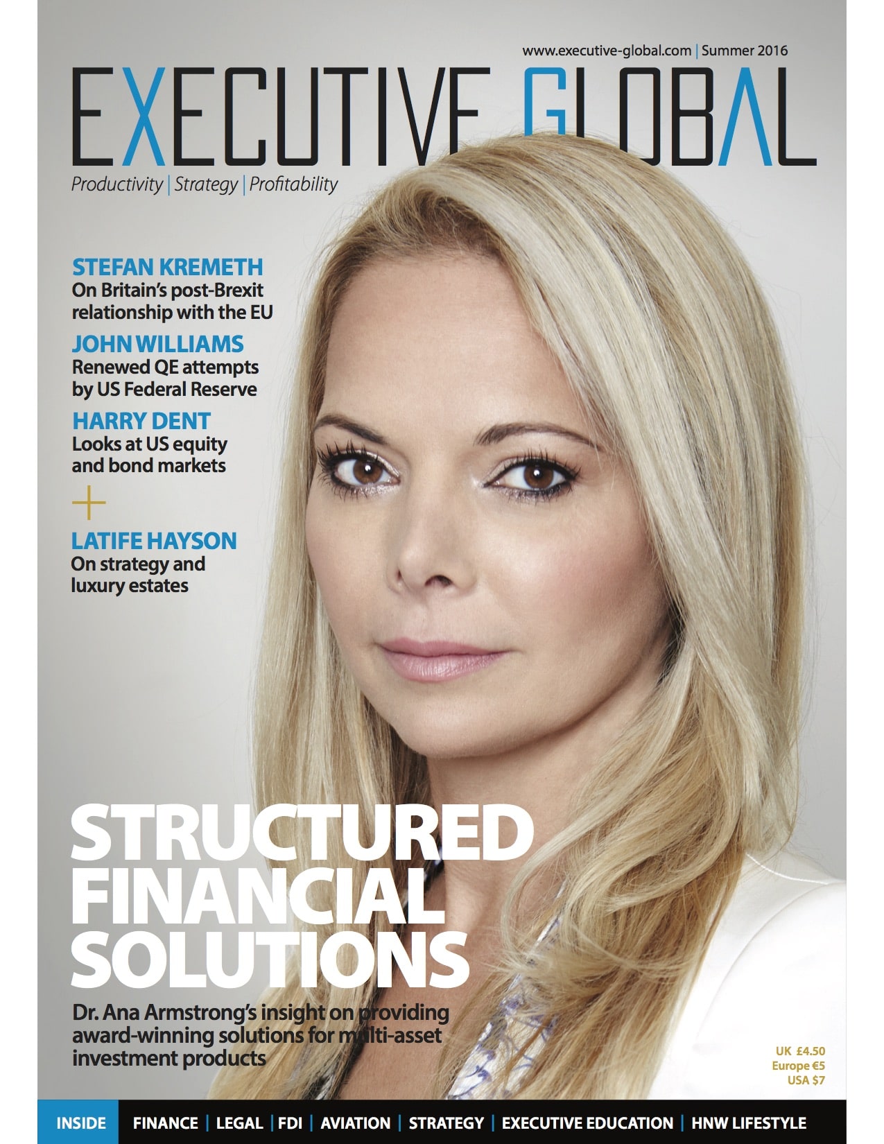 Executive Global Magazine Front Cover